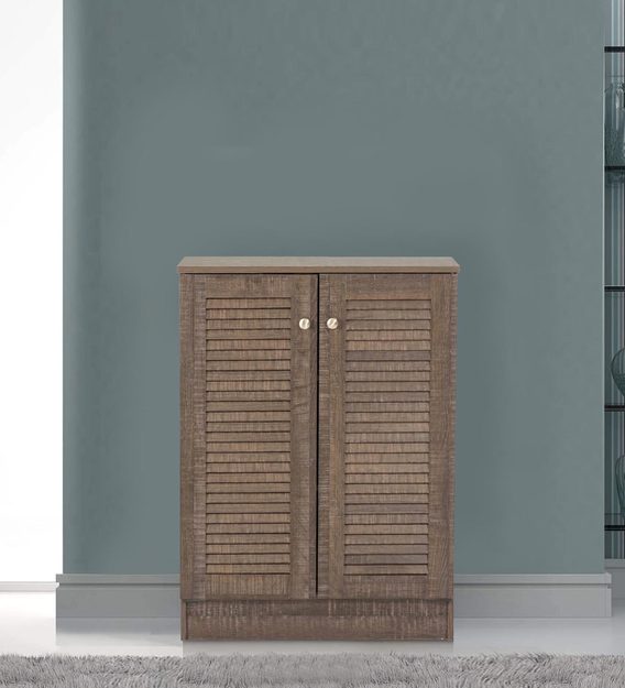Buy Wakana 2 Door Shoe Cabinet In Wenge Finish By Mintwud Online Modern Shoe Cabinets Shoe Racks Furniture Pepperfry Product
