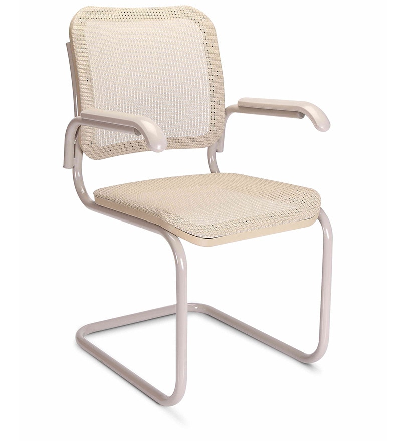 Buy Waffle Straight Back Visitor Chair With Arms By Godrej Interio Online Reception Chairs Reception Chairs Furniture Pepperfry Product