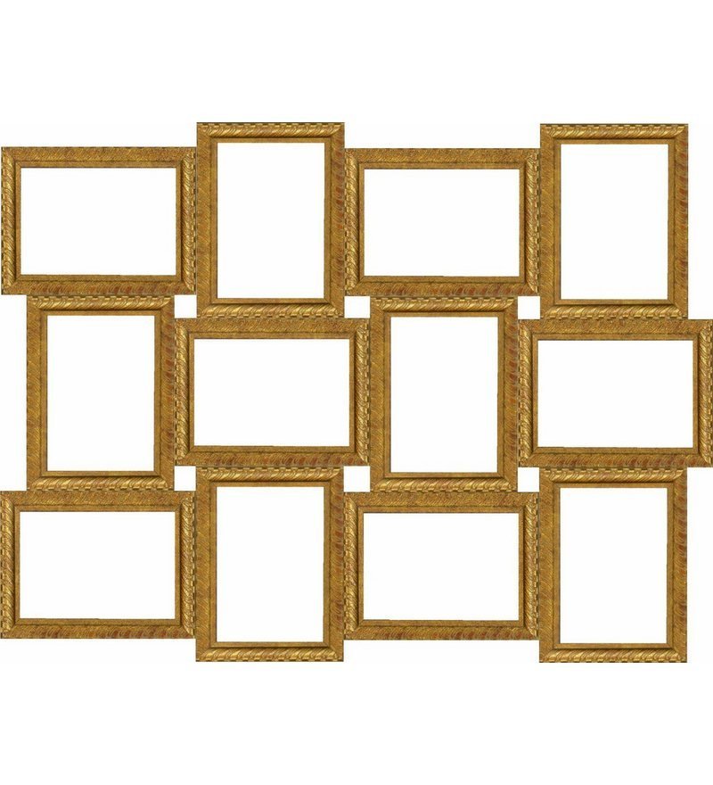 Buy Wall Art Decor Antique Gold Collage Photo Frames Online Collage
