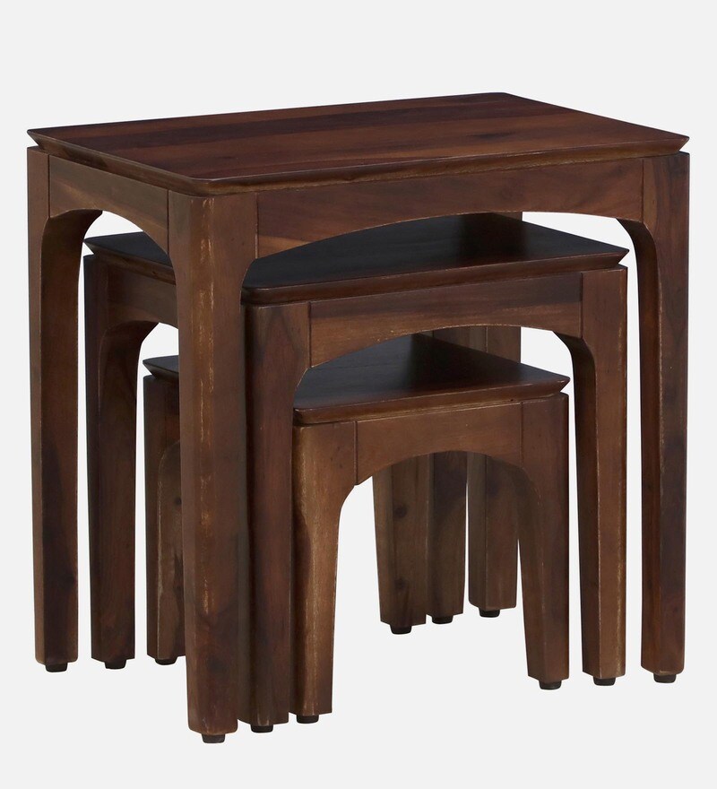 Buy Waverly Sheesham Wood Nest Of Tables In Provincial Teak Finish By
