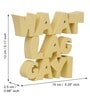 Waat Lag Gayi Yellow Engineered Wood Showpiece