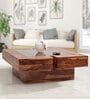 Wade Coffee Table With Mirror In Walnut Colour