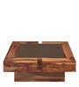 Wade Coffee Table With Mirror In Walnut Colour