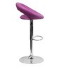 Wade Height Adjustable Swivel Bar Stool In Purple Colour