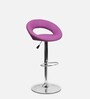 Wade Height Adjustable Swivel Bar Stool In Purple Colour