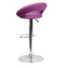 Wade Height Adjustable Swivel Bar Stool In Purple Colour