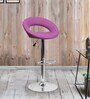 Wade Height Adjustable Swivel Bar Stool In Purple Colour