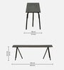 Wadud Solid Wood Bench In Scratch Resistant Black Colour