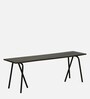 Wadud Solid Wood Bench In Scratch Resistant Black Colour