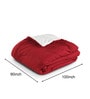 Maroon Waffle Cotton Striped Queen Size Quilt