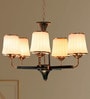 Waitara Gold Glass Shaded Chandelier