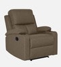 Wakizashi Fabric 1 Seater Manual Recliner In Brown & Grey Colour