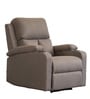 Wakizashi Fabric 1 Seater Manual Recliner in Brown Colour Wakizashi Fabric 1 Seater Manual Recliner in Brown Colour