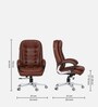 Wales Leatherette Executive Chair in Brown Colour