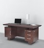 Wales Office Table in Mahogany Colour