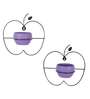 Wall Hanging Purple Apple Planters Set of 2