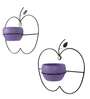 Wall Hanging Purple Apple Planters Set of 2