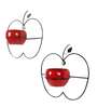Wall Hanging Red Apple Planters Set of 2