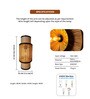 Bedroom Bamboo Wall Lamp (L16 X H41 Cm)