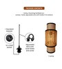 Bedroom Bamboo Wall Lamp (L16 X H41 Cm)