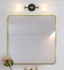 Wall Light (BLK Gold Double, Without Bulb)