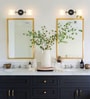 Wall Light (BLK Gold Double, Without Bulb)
