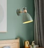 Wall Light/Swing Arm, Black Green Metal Wooden Wall Light)