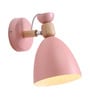 Wall Light/Swing Arm, Pink Metal Wooden Wall Light)