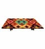 Wall Mounted Foldable Study Table with Ethnic Pattern in Matte Finish