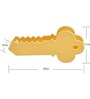 Wall Mounted Giant Key Shaped Magnetic Key Holder-Yellow