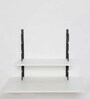 Zen Wall Mounted Table in Black & White Finish