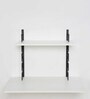 Zen Wall Mounted Table in Black & White Finish