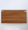 Wall Mounted Height Adjustable Desk in Desert Walnut Finish