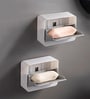 Wall Mounted with Drain Drawer Soap Case Box