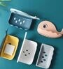 Wall Mounting Adhesive Fish Shaped Soap Holder Tray