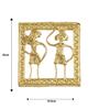 Wall Of Squared Sanguine Gold Brass Showpiece