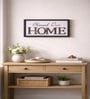 Black Matte Plastic Typography Quote Wall Plaque