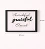 Black Matte Plastic Baroque Leaf Wall Plaque