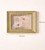 Golden Matte Plastic Baroque Wall Plaque