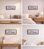 Black Matte Plastic Typography Quote Wall Plaque