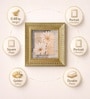 Golden Matte Plastic Baroque Wall Plaque