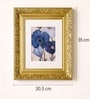 Golden Matte Plastic Baroque Square Wall Plaque