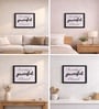 Black Matte Plastic Baroque Leaf Wall Plaque