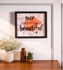 Black Matte Plastic Botanical Wall Plaque