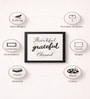 Black Matte Plastic Baroque Leaf Wall Plaque