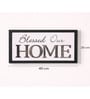 Black Matte Plastic Typography Quote Wall Plaque