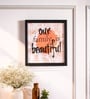 Black Matte Plastic Botanical Wall Plaque