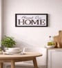 Black Matte Plastic Typography Quote Wall Plaque