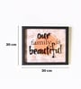 Black Matte Plastic Botanical Wall Plaque