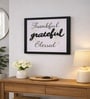 Black Matte Plastic Baroque Leaf Wall Plaque